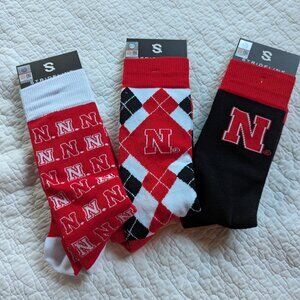 Nebraska Corn Huskers 3 pack business socks